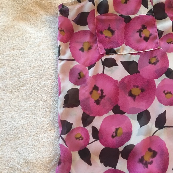 LUSH Pink Floral Collared Sleeveless Blouse Tank - Picture 6 of 12